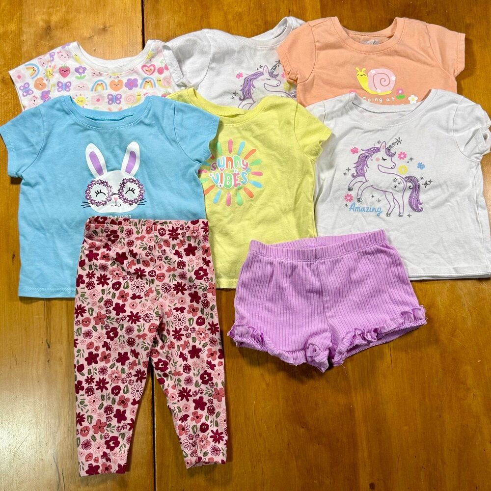 Baby Clothes 6-9M 9M T-Shirts Outfits Pants and Shorts Bundle Lot of 8 Pieces